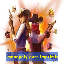 monopoly para imprimir